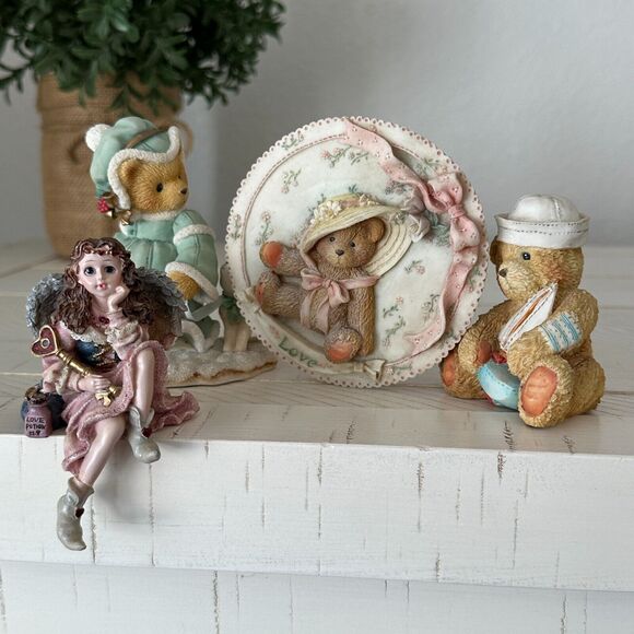 Cherished Teddies Sail With Me, Plaque, Felicia, Boyds Angelina Figurine Lot 4 - Picture 1 of 16